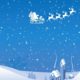 santa claus sleigh reindeer flying night home christmas snowflakes hd wallpapers