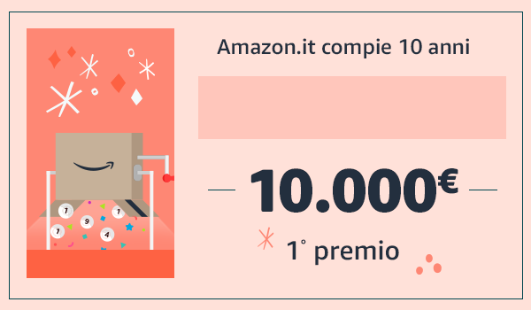 vincitore dei buoni Amazon da 10.000 euro